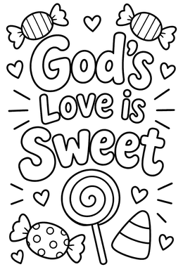 Candy picture: God's Love is Sweet